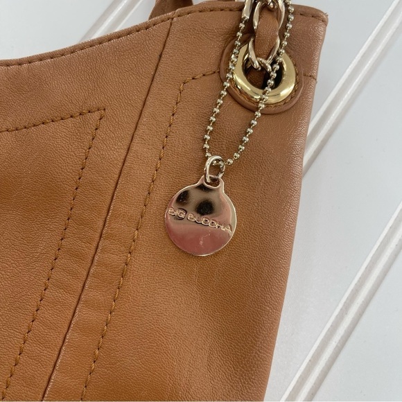 BIG Buddha Camel Brown Shoulder Bag Purse Gold Details - Picture 3 of 11